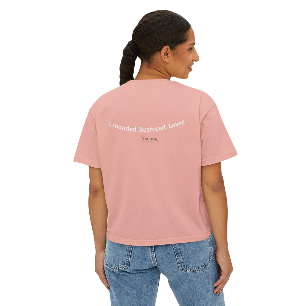 GRL Boxy Tee- Blush