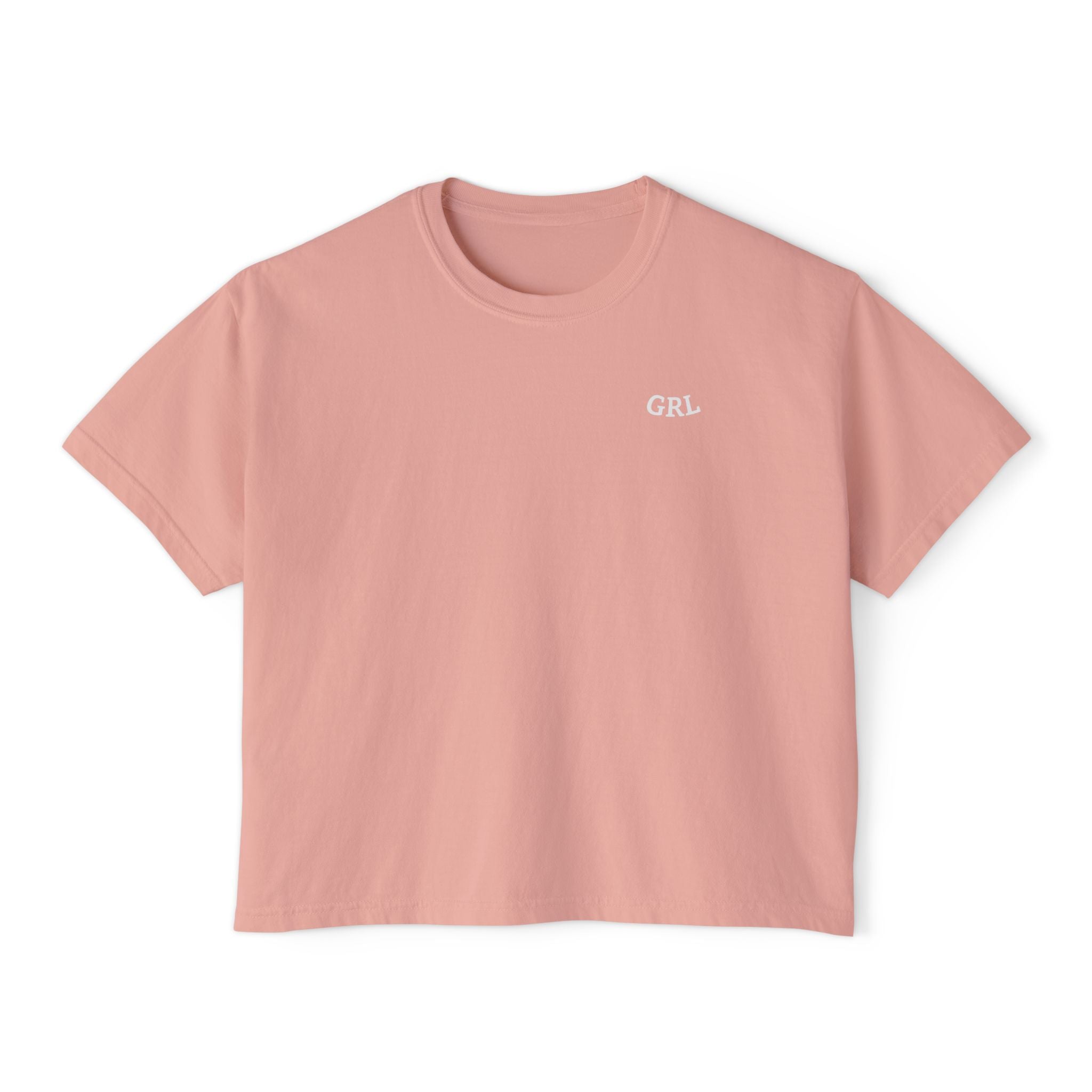 GRL Boxy Tee- Blush